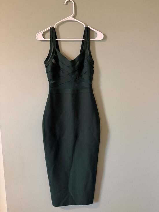 Sesidy Dresses & Skirts - SESIDY Dark Green Bandage Bodycon Cocktail Dress Small NWT